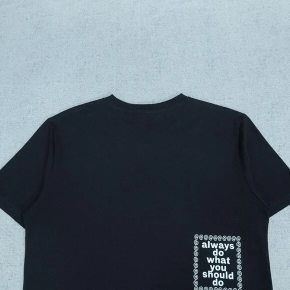 Always Black Statement Graphic Short Sleeve T Shirt